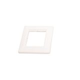 Cover Plate Single for Data Outlets 80x80mm white RAL 9010