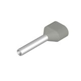 Wire end ferrule, Twin wire-end ferrule, 0.75 mm², Stripping length: 1