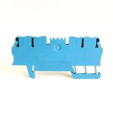 Allen-Bradley, 1492-L2Q-B, Spring Clamp Terminal Block, One-Circuit Feed-Through Block, 1.5mm² (# 26 AWG - # 14 AWG), 2 Connection points on each side, Blue,