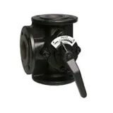 3W ROT.VALVE DN080 STRA.FLANGE