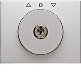 Centre plate lock key switch blinds Berker K.5 alu