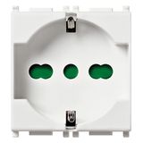 Antibacterial 2P+E 16A universal outlet