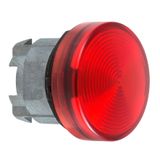 Harmony XB4, Pilot light head, metal, red, Ø22, plain lens for BA9s bulb