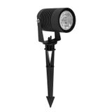 Black Aluminium & Glass LED 10 Watt 742Lm 3000K 100-240 Volt 50Hz Beam Angle 24O IP65 D: 6.5 W: 11 H: 35 cm