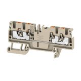 Feed-through terminal block, PUSH IN, 2.5 mm², 800 V, 24 A, Number of 