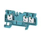 Feed-through terminal block, SNAP IN, 2.5 mm², 800 V, 24 A, Number of 