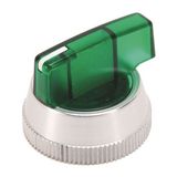 Allen-Bradley 800T-N298G Knob, Lever, 30mm Push Button, Green, Illuminated Selector Switch, Replacement Part