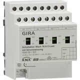 swit.act. 4-g 16 A man.act. + C-load KNX DRA