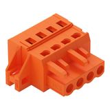 1-conductor female connector CAGE CLAMP® 2.5 mm² orange