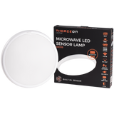 SLIM Circular Microwave Sensor LED Lamp 18W 3000K/4000K/6000K 1900Lm 5-15m IP65 IK10 5H-Accumulator THORGEON