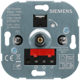 Rotary dimmer with two-way switch for incandescent and halogen lamps with magnetic trafo  20-500W/VA, screw