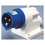 90° ANGLED SURFACE MOUNTING INLET - IP44 - 2P+E 32A 200-250V 50/60HZ - BLUE - 6H - SCREW WIRING