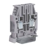 Screw terminal block 10mm2, 1-level, grey color