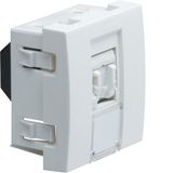 Priza date RJ45 categorie 5e STP, alb, 2M