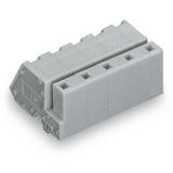 1-conductor female connector, angled CAGE CLAMP® 2.5 mm² gray