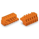 2-conductor female connector Push-in CAGE CLAMP® 2.5 mm² orange