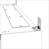 SPARE PART WALL FIXING BRACKETS - QDX 630 L - FOR WALL-MOUNTING DISTRIBUTION BOARDS