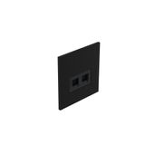 Art d'Arnould - RJ45 socket category 6 UTP 2 modules Epure - Matt Black