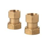 ALG15.202B - Brass fitting G 1" / Rp ¾", set of 2