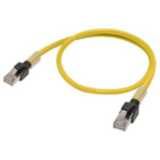 Ethernet patch cable, F/UTP, Cat.6A, LSZH (Yellow), 0.3 m XS6W0002C