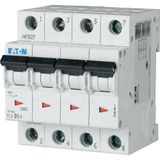 Miniature circuit breaker (MCB), 1 A, 4p, characteristic: C