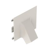 TRI C 35-16 rws  Transition piece, corner channel 35 to MKS1616, pure white Polyvinyl chloride