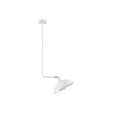 Sandy White Metal Outside  Gold Metal Inside  LED E27 1x12 Watt 230 Volt  IP20 Bulb Excluded  L: 40 W: 27 H: 120 cm Fixed height Adjustable