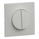 Double two-way switch 10AX Urbano gray finish