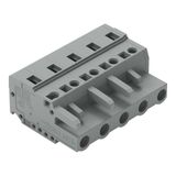 1-conductor female connector CAGE CLAMP® 2.5 mm² gray