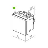 SOCKET SCHUKO+KS+COVER 2P+E 16A 250V~ 2M GG 6217859