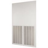 Rearwall, ventilated, HxW=2000x1200mm, IP42, grey