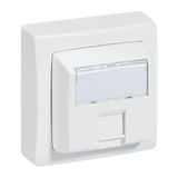 RJ45 socket category 5e FTP white