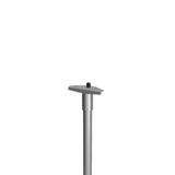 Pole mounting L 250 B 95 H 153 d 76 colour: silver