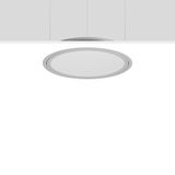 TRIONA round, 28 W, 3250 lm, 840, silver, DALI Recessed ceiling lumina