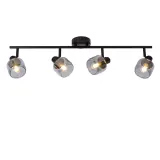 Lucide BJORN - Ceiling spotlight - 4xE14 - Black