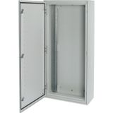 Surface-mounted installation distribution board with double-bit lock, IP55, HxWxD=760x600x270mm, white