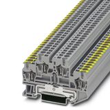 Ground-double-level terminal block STTB 2,5-PE/L