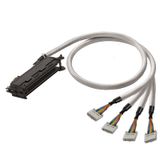 PLC-wire, Digital signals, 10-pole, Cable LiYY, 2 m, 0.14 mm²