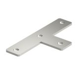 GMS 4 VP T A2  Connecting plate, Shape T, 200x95x40x4, Stainless steel, material 1.4307, A2, 1.4301 without surface. modifications, additionally treated