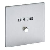 Art d'Arnould universe Epure illuminated push button 1 position with marking Holder - satin steel