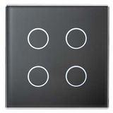 UP 212/21 - KNX Touch sensor cover, double, black