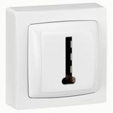 8-contact telephone socket Complete surface-mounted switchgear - white