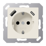 SCHUKO socket with USB type AC A1520-15CA