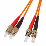 FO Patchcord Duplex ST/FC,50/125æm OM2, LS0H-3, orange, 1.0m