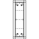 Flush-mounted frame 4 module places, silver