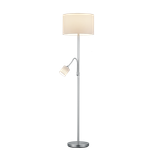 Hotel floor lamp E27+E14 white