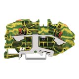 2-conductor ground terminal block; with push-button; 16 mm²; side and center marking; for DIN-rail 35 x 15 and 35 x 7.5; Push-in CAGE CLAMP®; 16,00 mm²; green-yellow