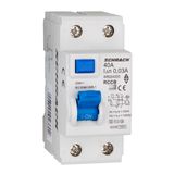 Residual Current Circuit Breaker 10kA, 40A, 2-pole, 30mA, G