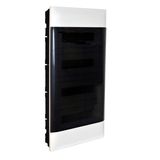 4X18M FLUSH CABINET SMOKED DOOR EARTH+XNEUTRAL TERMINAL BLOCK FOR DRY WALL