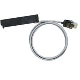 PLC-wire, Digital signals, 20-pole, Cable LiYY, 4 m, 0.25 mm²